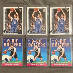 ‘25 Topps Cooper Flagg RC lot (6) cards